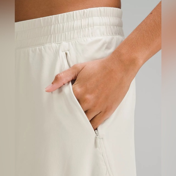 Lululemon Swift Mid-Rise Wide-Leg Lightweight Trouser Pant, Bone, Size 10, NWT - Picture 5 of 13
